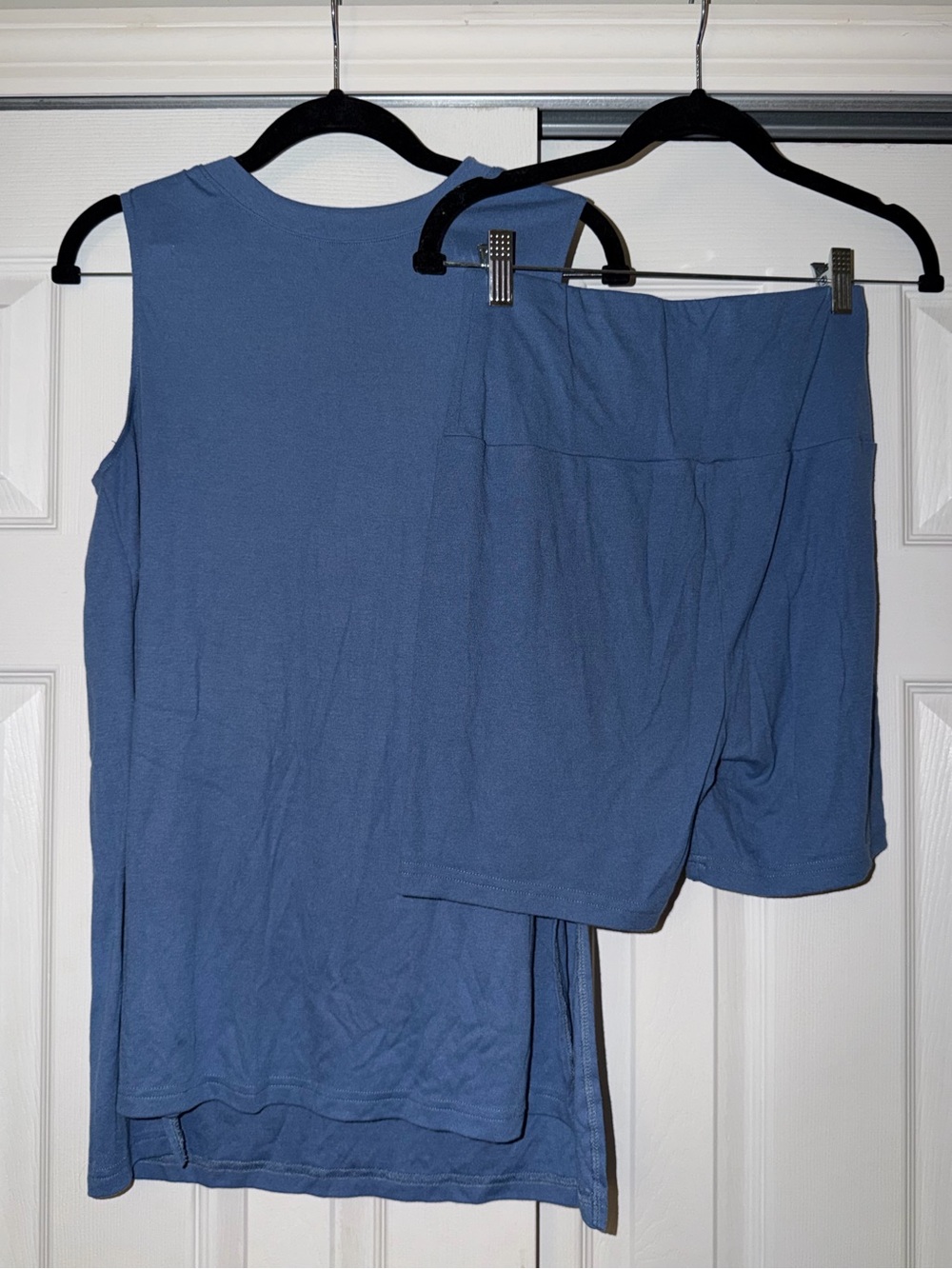 PrettyGarden Oversized Sleeveless Top and Shorts Set - Blue